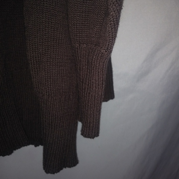Woman Within 3X Chocolate Turtleneck Sweater Top Plus - Picture 3 of 4
